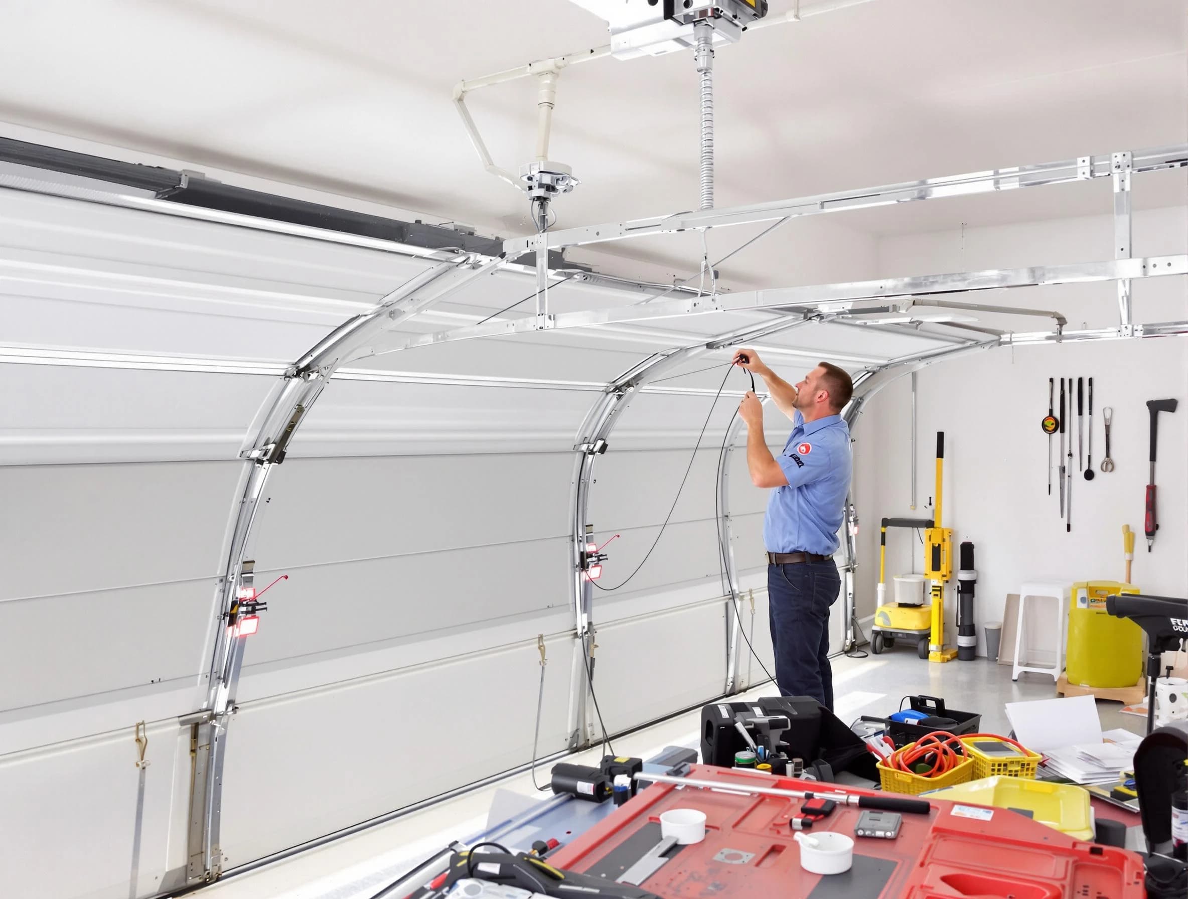 Garage door cable repair service by Stoughton Garage Door Repair in Stoughton