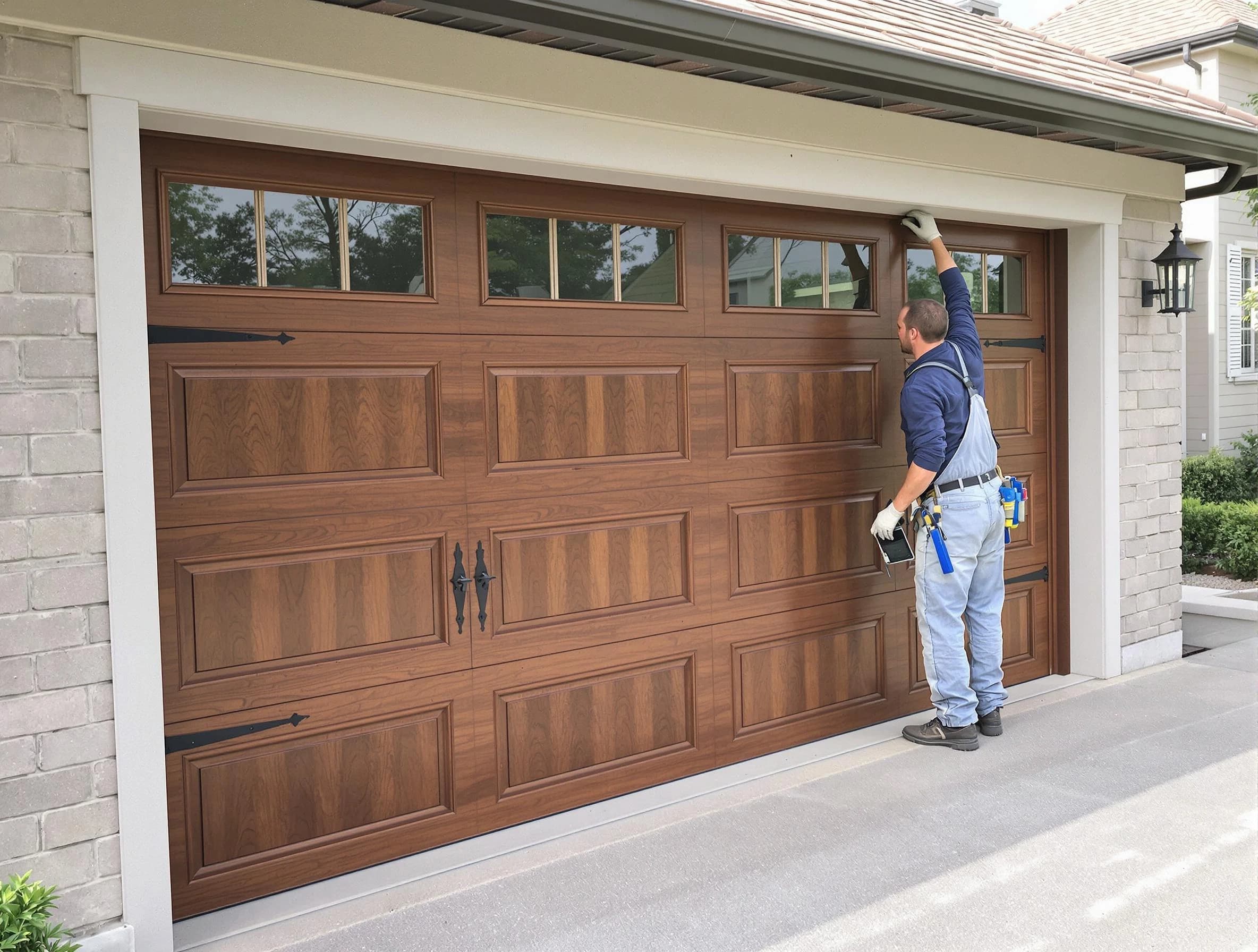 Custom garage door showcase by Stoughton Garage Door Repair in Stoughton
