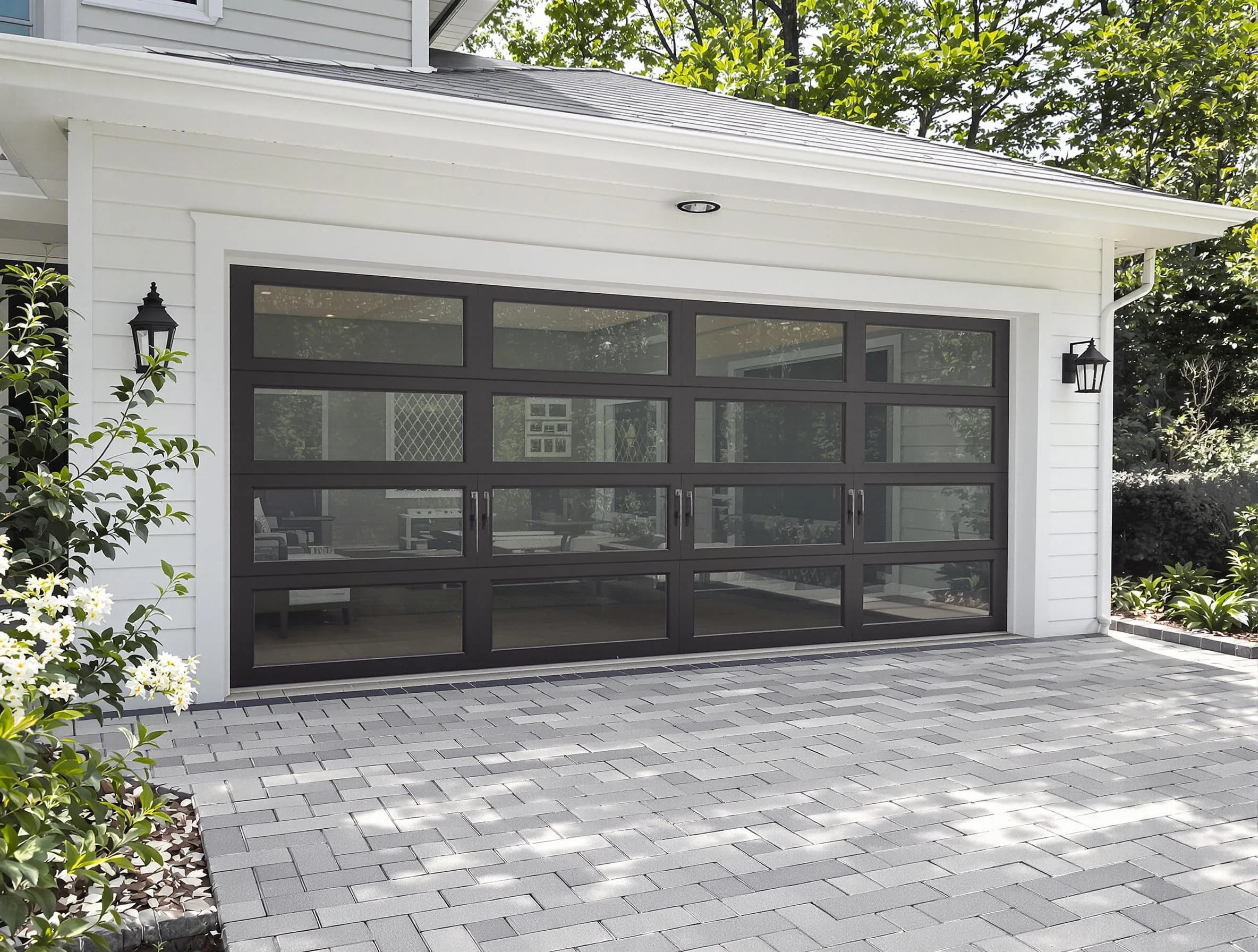 Stoughton Garage Door Repair design specialist presenting custom garage door options to Stoughton homeowner