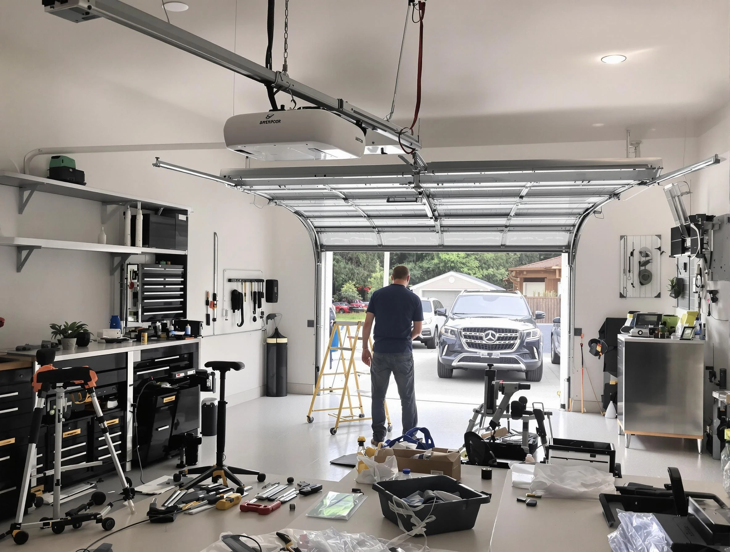 Garage door opener installation by Stoughton Garage Door Repair in Stoughton