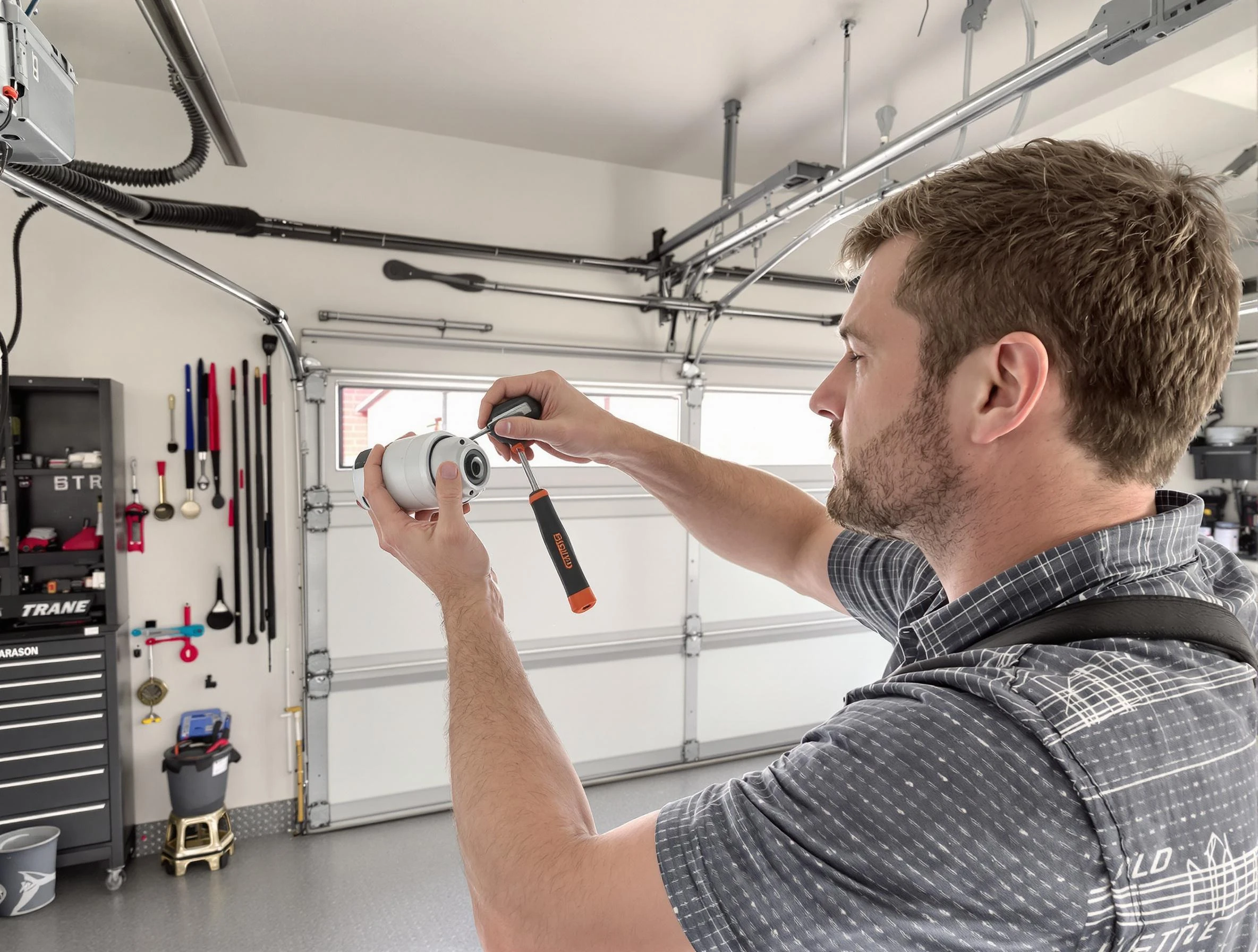 Garage door opener repair service by Stoughton Garage Door Repair in Stoughton